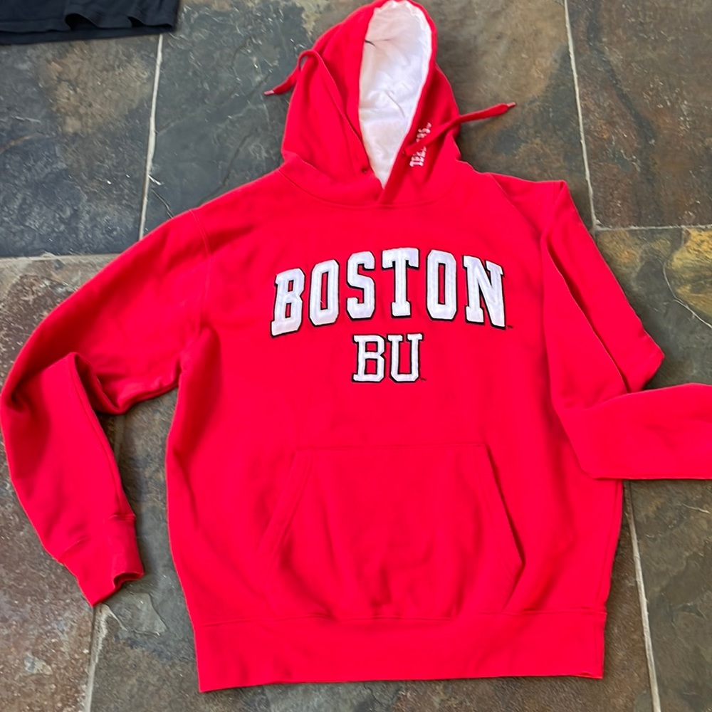 BOSTON UNIVERSITY BU TERRIERS MEDIUM HOODIE BY STADIUM ATHLETICS